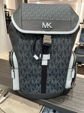 Michael Kors Cooper Large Utility Backpack MK admirl multi new in wrap tag